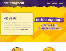 Tablet Screenshot of entertoyment.net
